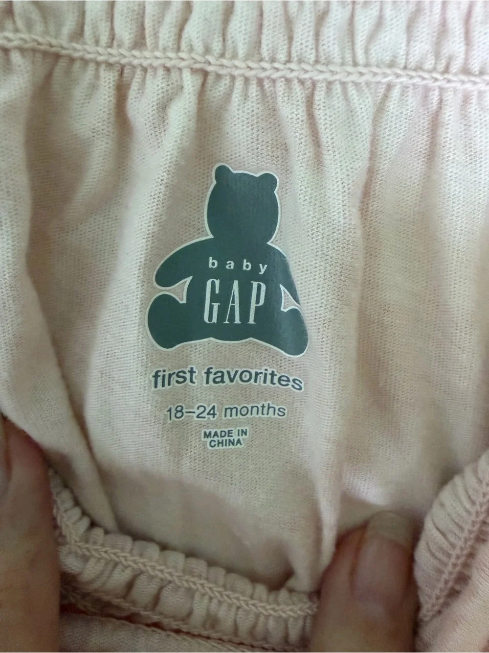 Infant Girl Baby Gap Pink Check Smocked Top Romper Shortall 100% Cotton 18-24m